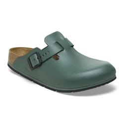 Birkenstock - Boston PRO Träsko - Belagd naturläder - Thyme - Smal - Storlekar 35 till 48 - Pris per par