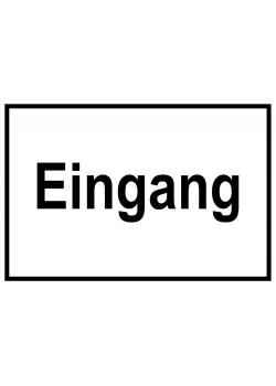 Zufahrts und Zutrittsschild - Eingang