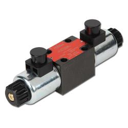 Magneetventiel - 4/3-weg - sferisch gietijzer - voor hydraulische olie - aansluitschema NG 6 - PN 0 tot 350