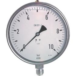 Glycerin-manometer - Klasse 1 - &Oslash; 160 mm - 0 bar til 1 bar - lodret - tilslutningsgevind G 1/2"