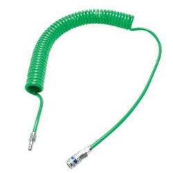 Tuyau spiralé en polyuréthane - Ø intérieur 6,5 à 8 mm - Ø extérieur 10 à 12 mm - 4 à 9 m - Prix par rouleau