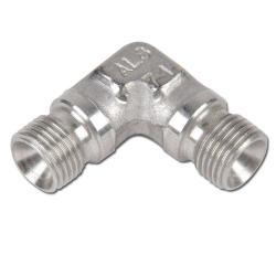 Winkel 90° - Edelstahl 1.4571 - 60° Universaldichtkegel - Außengewinde G 1/8" bis G 1 1/2" - PN bis 400