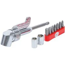 Kit de vissage angulaire pour perceuses - 10 pièces