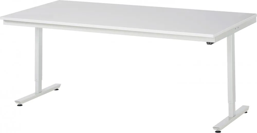 Arbeitstisch der Serie adlatus 150 - mit Melamin-Platte - elektrisch höhenverstellbar