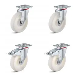 Corda Di Nylon Zabi Ruolo D = 60 Mm Fur Corda 5 Mm Plastica Profilo Ruote Con Sospensione (Cuscinetti A Sfera) D = 60 Mm/5L