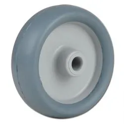 Spare wheel - rim PP - tread rubber - plain bearings - up to 50kg load capacity