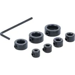 Jeu de limiteurs de profondeur de perçage - taille 3 à 12 mm - 8 pces - six pans creux 2,5 mm