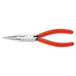 Chain Nose Pliers Straight With Blade - Polished Insulated Handle