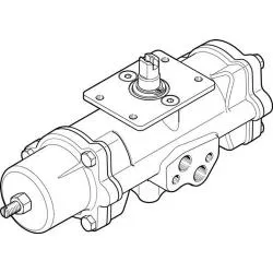 FESTO - Attuatore rotante DAPS-0015-090-RS - a semplice effetto - angolo di rotazione 90° - attacco G 1/8 - forza molla da 1 a 4 - prezzo per pezzo