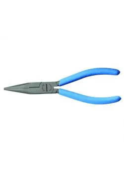 Flat nose pliers - non-slip grip - straight - with cutting edge