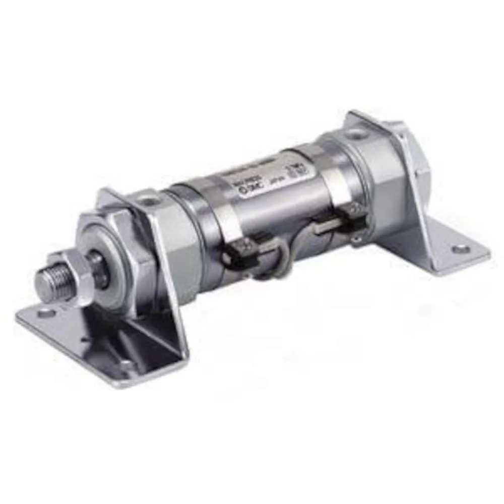 Vérin pneumatique SMC CDM3 - modèle court - double effet - amortissement élastique - modèle de base