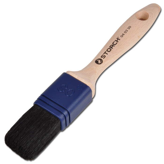Flat Brush - Black China Bristle - Premium Quality - 30-75 mm Width