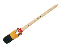 Round Brush - Black China Bristle - Professional Quality - Double Yarn Support