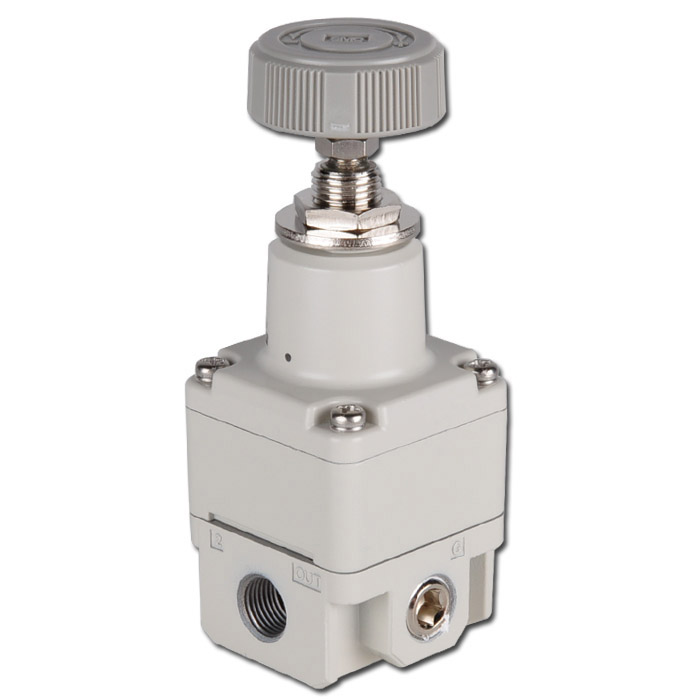 SMC Precision Pressure Regulator - 2.0 bar - Without Gauge - Manually Operated