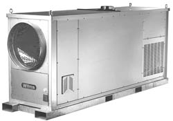 Centrale de chauffage Wilms HZ 190 - 185 kW - 12000m³/h - avec conduit de fumée - fonctionne au fioul