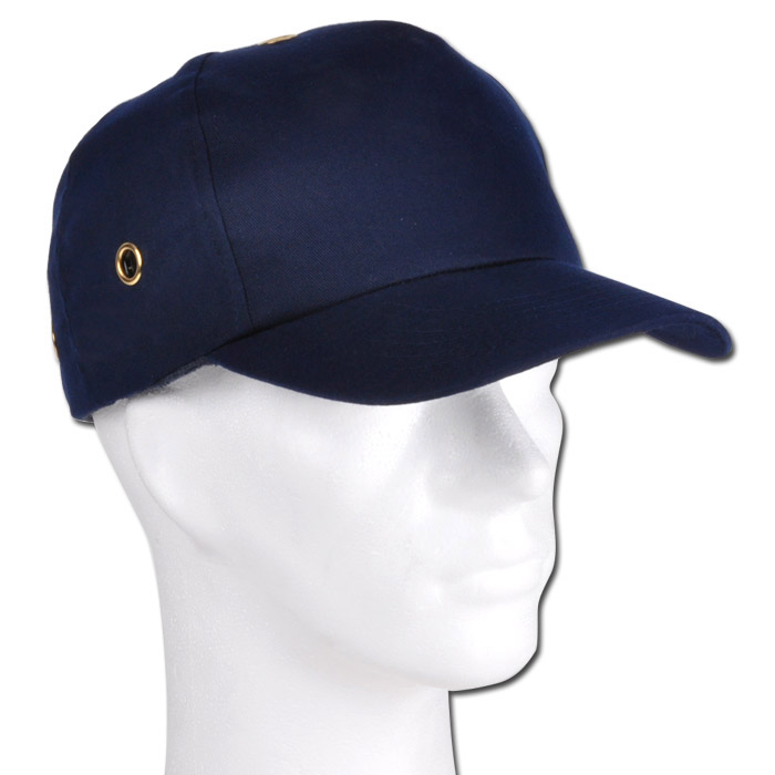 Testa casco di protezione secondo la norma EN 812 nel look moderno berretto da baseball