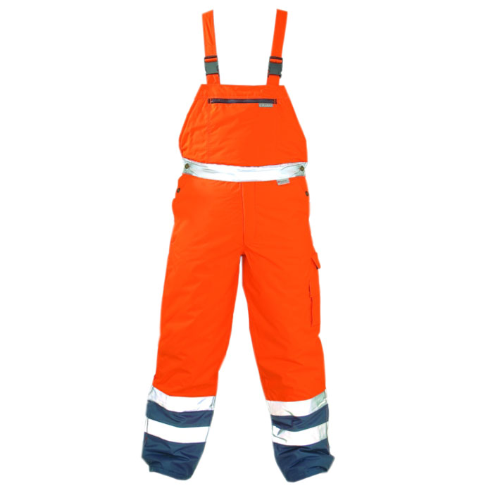 High-visibility winter dungarees "Warning weather protection" - Planam - 100% po