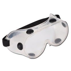Vollsicht-Schutzbrille Belüftung durch 6 Ventile - Preis per Stück