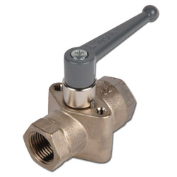Ball valves with mounting thread - brass - PN 20