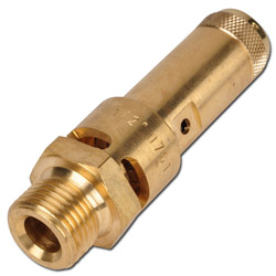 MOT high-performance safety valve compressed air DN 10-40 brass 0,5 - 40 bar