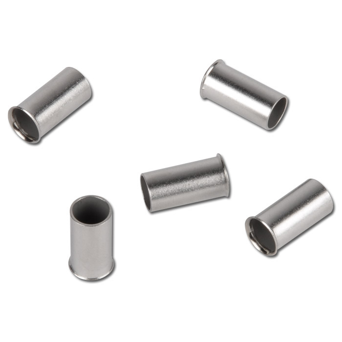 Manicotto di rinforzo - acciaio inox 1.4571 - con collare - per tubo esterno Ø 4 - 18 mm - per tubo interno Ø 2 - 15 mm