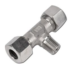 T- screw-in connection - VA - inch (NPT) - Type L - for pipe diameters 6 - 42 mm