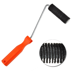 De-Aeration Roller - Bristle Roll With Screw Fixing And Plastic Handle