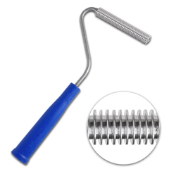 economy venting role - grooves - aluminum roller with screw and plastic handle