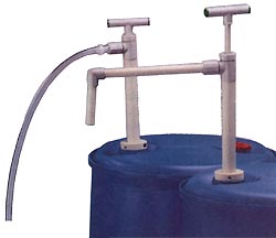 Ręczna pompa baryłkę - PP - z kolana odpływowego