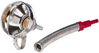 Funnel - strainer - tin - flexible spout, removable - Ø 160 mm