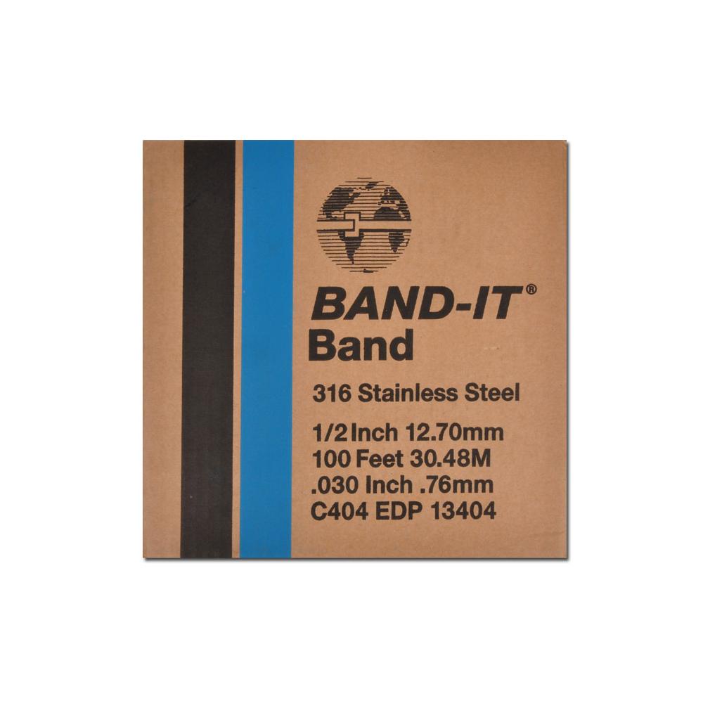 Band-It-201 Collier de serrage - Acier inoxydable 1.4371 - Largeur 6,4 à  19,1 mm - 30,5 m