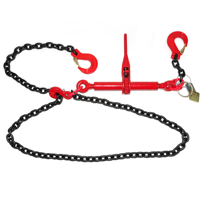 Lashing chains - one-piece - length 3 to 8 m - up to 10000 daN (kg) - according to DIN EN 12195-2 with GS test seal