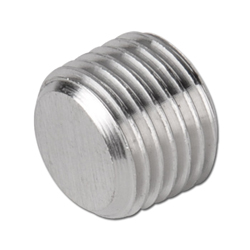 Screw plug - stainless steel V4A - hexagon socket - without collar - imperial and metric thread - PN 40