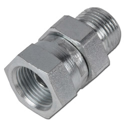 Reducer - Steel - outer / inner thread - 1 / 8 "to 2" - 60 ° sealing cone - galv