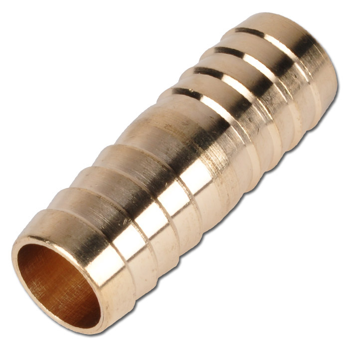 Connecteur de tuyau - laiton - pour tuyaux de  4 à 25 mm de diamètre.