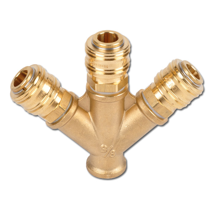 Y-Pieces - DN 7.2 In 2 And Triple Made Of Brass