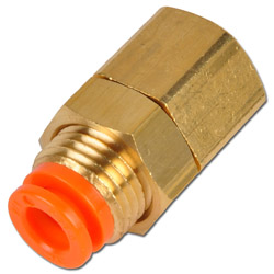 Connector model KQ2E - straight bulkhead connectors with inner thread - for tube