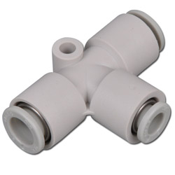 T-Connectors - PBT - tube outer Ø up to 12mm - 1 x reductive diameter - PN up to