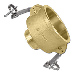 Lever arm coupling - brass - female piece - Kamlok - type B - outer thread according to DIN 2828 or MIL-C-27487