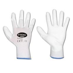 Work Glove "Lintao" - Feinststrick nylon med PU-belægning - farve blå / sort - standard EN 388 / Klasse 4131