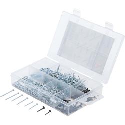 Assortiment de clous et pointes - 750 pièces