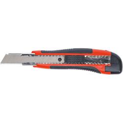 Coltello a scatto - larghezza lama 18 mm - con guida in metallo