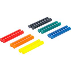 Kestomuoviliimaa patruunat - bunt - 7,5 mm x 50 mm - 12 kpl.