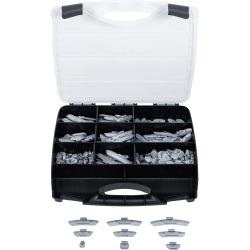 Balansevektsortiment - 320 deler - sink - for stålfelger - 5 til 45 g