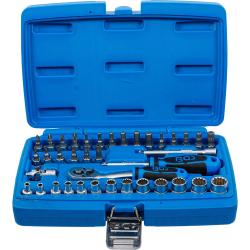 Jeu de clés à douilles 1/4" - "Gearlock" - 39 pièces - Acier au chrome-vanadium