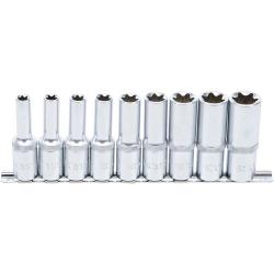 Bussole - 9 pezzi - profonde - per profilo ad E da E10 a E24 - 1 / 2 "