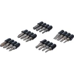 Bit Asortyment - 20 sztuk - 1/4 "- stal chromowo-wanadowa