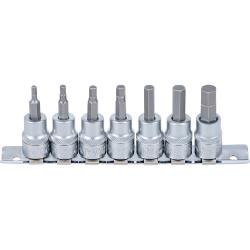 Jeu d'embouts pour douille - pour six pans femelle - 7 pièces - 3 / 8 "