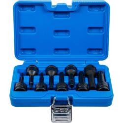 Moc wkładka nieco set - wewnętrzne ząbki M6-16 - 1/2 "Drive - 9 szt.