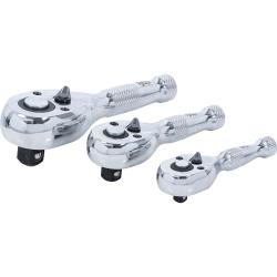 Mini Ratchet Set - 1/4 "-3/8" -1/2 "- stal chromowo-wanadowa